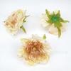 Flor de Peonía Simulada de 10 cm con Borde Quemado Decoración para Sala de Estar del Hogar Adorno para el Cabello Accesorios para el Cabello Decoración de Fondo para Boda Utilería para Fotografía