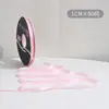 Lazo de regalo de color sólido de 1 cm flor decorativa para envolver material para ramos de cinta de satén venta al por mayor