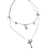 Collar Único de Saturno Multicapa con Perlas, Cadena de Clavícula de Lujo Ligero de Alta Gama, Gargantilla Versátil Dulce y Fresca Personalizada