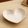 Prato Fofo Popular em Formato de Coração da Amazon, Prato de Frutas, Prato de Salada, Três Tamanhos, Louça Doméstica Resistente a Quebras, Prato de Doces