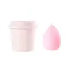Éxito de ventas transfronterizo: Esponja de Belleza con Forma de Taza de Café de Calidad, que No Absorbe Polvo, con Forma de Gota de Leche para Té, Caja de Almacenamiento para Base Líquida