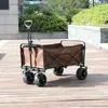 Rueda de Tanque B de 10 pulgadas Personalizada con Freno Caravana Autocaravana Exterior Portátil Plegable Carrito de Puesto Gran Capacidad