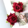Manualidad de Simulación DIY Rosa de Franela Flor para Novia Decoración de Centro de Mesa para Boda Flores Flores de Seda Ramillete Flores para Arco