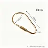 Hebilla de tornillo de cobre ecológica, cadena accesoria para juguete de escalada, componente de cierre para mochila, hebilla de seguridad apretada a mano, hebilla de tornillo de cobre