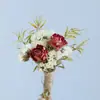 Ramo Mini de Flores Secas Transfronterizo de 12 cm, Flores Reales, Rosas, Gypsophila, Regalo, Ramillete, Decoración de Coche, Decoración Hecha a Mano