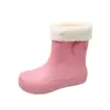 Nuevas Botas de Lluvia Impermeables para Exterior Transfronterizas para Mujer, Botas de Lluvia de Media Caña con Suela Plana Antideslizante Resistentes al Desgaste para que las Mujeres las Usen Afuera