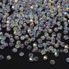 Cuentas Sueltas de Cristal de Venta Caliente Transfronterizas con Dos Extremos Puntiagudos Material para Pulsera Collar de Joyería DIY Cuentas de Vidrio de Cristal Semi-Ab