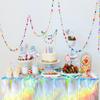 Mantel de mesa para mascotas nuevo colorido transfronterizo cumpleaños boda año viejo fiesta temática disco decoración de escritorio
