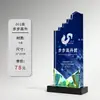 Trofeo de cristal con impresión a color, de alta gama, colorido, letras creativas, vidrio, premio para personal destacado, competición, medalla conmemorativa, venta al por mayor