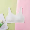 Ropa interior de algodón puro para niñas de 12 a 18 años, período de desarrollo, estudiantes de secundaria, estudiantes de preparatoria, sujetador deportivo de una pieza a prueba de impactos para niña