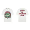 Saint vintage Estilo Americano High Street Holgada Vtg Camiseta de Manga Corta para Hombre Camiseta Estampada Alfabeto Figura Camiseta Urbana