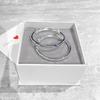 Pulsera de plata de ley 999 con diseño de luna llena para bebé, pulsera de plata maciza para niños, regalo para niños.
