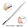 Tijeras para cutícula de acero inoxidable 8710 cortaúñas cortaúñas de los pies pinzas para cutícula de los dedos del pie pinzas para nariz de pollo para quitar armadura empujador de acero empujador herramienta de manicura
