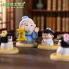 Micro-Paisaje Creativo Lindo Muñeco de Confucio y Niño con Libro Decoración DIY Accesorios para Colgar Mini Adornos de Escritorio