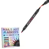 Plumas de Arte para Uñas con Punta Suave Transfronterizas, Marcadores de Pintura Acrílica Impermeables de Secado Rápido de 24 Colores, Plumas de Arte para Uñas DIY
