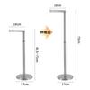 Acero Inoxidable Plegable Retráctil Portarrollos de Papel Toalla Baño Estante de Almacenamiento para Papel de Rollo Soporte de Papel Toalla de Pie Estante para Papel Toalla de Rollo