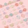Acrílico cor mista flor de cerejeira pequeno ponto quebrado estrela de cinco pontas contas redondas pulseira colar DIY feito à mão joias com contas
