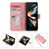 Adequado para Comércio Exterior, Porta-Canetas com Slot para Cartão de Alta Qualidade para Samsung Zfold6/7, Capa Dobrável de Negócios com Toque de Pele para Zfold3/4/5