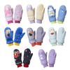 Guantes de Esquí Nuevos Transfronterizos para Niños de 2 a 5 Años, de Dedos Completos con Diseño Lindo de Dibujos Animados para Niños y Niñas, Forrados de Felpa y Engrosados para Mantener el Calor