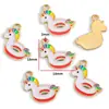 Acessórios de Joias Esmaltadas de Liga DIY Série Oceano Praia Pingentes Pulseira Colar Decoração Charms W449