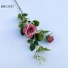 Rosa búlgara com botões Rosa Casamento Auditório Layout Simulação Flores Soft-fitting Paisagem Comércio Exterior Flores Falsas