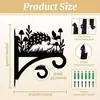 Artesanía Metálica Transfronteriza Ganchos para Colgar Plantas Decorativos para Exteriores Canastas Colgantes Macetas Artículos de Interior Adornos Colgantes