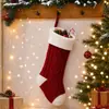 Amazon transfronterizo bolsa de regalo para calcetín de Navidad decoración arreglo de colgantes navideños suministros juego doble forma de diamante grande