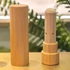 Tubo de Aroma con Aceite Esencial de Madera de Bambú Palo Nasal Paja DIY Núcleo de Algodón para Inhalar Tubo Vacío Tubo Difusor de Perfume Casero Empaque Portátil