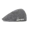 Gorra para Hombre Primavera Verano Estilo Coreano Moderna Gorra de Pico Gorra de Periódico Gorra de Béisbol a Cuadros Visera Boina Sombrero para el Sol