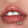 Conjunto de Unhas Flash com Laço de Três Cores para Lábios, Unha de Orelha, Unha de Osso da Orelha, Decoração de Lábios, Piercing Espesso de 1,2 mm