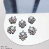 Fada Menina brilhante strass cor- preservando strass coração arco pingente frisado diy material