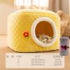 Casa para gatos totalmente cerrada, removible y lavable, casa para perros para dormir, universal para las cuatro estaciones, cama para gatos, cama para perros, casa para gatos cálida para el invierno, casa para mascotas