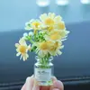 Internet Celebrant Fresh Vaso Flor Casa de Bonecas Mini Simulação Interior Do Carro Console Central Decoração Enfeites de Carro Espelho Cruzado