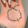 Pulsera de Estrella Brillante Estilo Libro Rojo para Mujer, Cometa Explosiva Estrella Fugaz Estrella de Cinco Puntas Estrella de la Suerte Joyería de Mano
