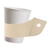 Tapa para taza de café con leche transfronteriza, estilo camping al aire libre, tapa de acero inoxidable, reutilizable, funda de cuero para taza de agua