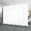 Pantalla Divisoria Simple Moderna Blanca Pura Sala de Estar Oficina Cortina Protectora Habitación de Alquiler Salón de Belleza Pantalla Móvil Plegable