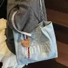 Bolsa Grande Mujer Gran Capacidad 2025 Nuevo Retro Estudiante Universitario Clase Bolso de Hombro Personalizado Bolso Tote para el Trabajo en la Axila