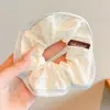 Goma para el pelo con estampado de leopardo marrón para otoño e invierno para mujer, scrunchie elegante y sofisticado para peinados de moño
