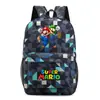 Mochila Escolar Unisex Casual para Viaje, Super Mario Star, Estudiante Joven, Transfronteriza