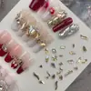 Variedade de Acessórios de Nail Art Strass de Fundo Plano Transfronteiriços, Strass Irregulares de Fundo Plano Cor Champanhe, Venda Direta do Fabricante de Acessórios de Nail Art