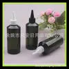 Garrafa PET de 200ml com bico fino e ombro inclinado, frasco dispensador de loção verde escuro, frasco de 200ml para óleos essenciais com tampa de bico fino, frasco para iscas de pesca