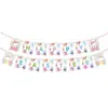 Platos de Papel Temáticos de Huevos de Pascua Vasos Desechables de Papel Servilletas de Papel Mantel Platos para Cena de Fiesta Festiva Vajilla de Conejo Decoración
