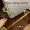 Cabide de metal semicircular em arco para casa, cor ouro rosa, criativo, sem costura, suporte para pendurar roupas em guarda-roupa, armário