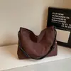 Bolsa de mão de acabamento fosco de alta qualidade para mulheres, nova moda 2026 estilo retrô bolsa de ombro, bolsa tipo balde de grande capacidade para o dia a dia