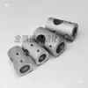 Tubo de Acero Inoxidable Eje Liso Conector de Tres Vías Tipo T Soporte de Abrazadera Fija Cruzada Pieza de Conexión de Soporte Junta Fija Abrazadera de Tubo Sujetador