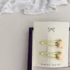 Par de Grampos de Cabelo Infantis Simples Macaron Coração Estrela Gota d'Água Grampo Lateral Grampo para Franja