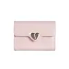 ¡Súper Textura! Cartera de Mujer de Cuero Agrietado de Gran Capacidad Estudiante 70% de Descuento Herrajes de Corazón Cartera Lista para Usar Genial