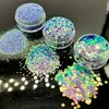 Resina de alta qualidade, cores vibrantes, série FC 0,2mm, 1mm, 2,5mm para nail art, DIY, enchimento para squeeze de areia movediça