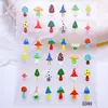 Novos Adesivos para Unhas Série Cogumelos da Floresta em Relevo 5D Adesivos de Placa de Unhas com Cogumelos Pequenos Cartoon Realistas Fofos