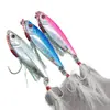 Cebo Artificial tipo Plancha de Hierro Flotante con Doble Anzuelo para Lanzamiento Largo, Modelo Continental, 15g, 20g, 25g, 30g, Cebo para Pesca en Agua Dulce y Mar con Surco de Sangre